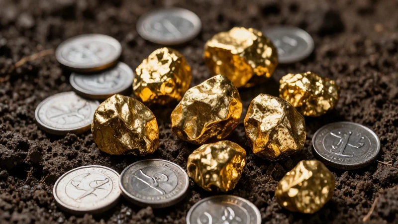 Oro y plata en primer plano capturan tesoro