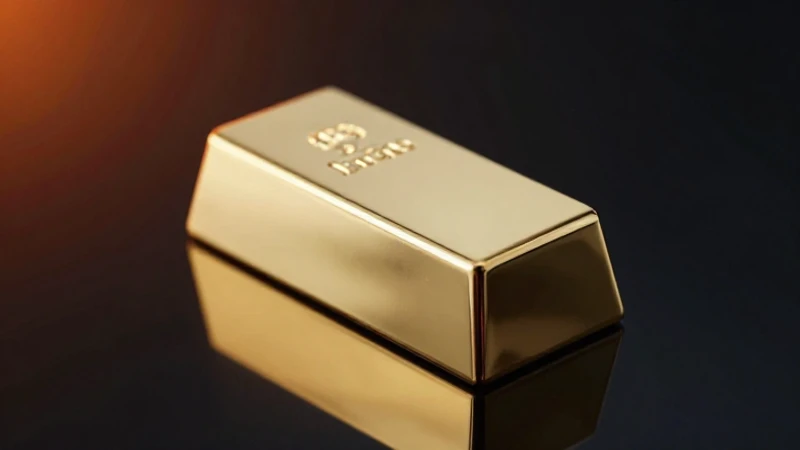 Ingot dorado resplandece con diseño elegante