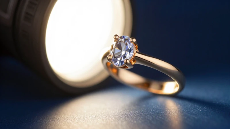 Anillo dorado con gema, elegante y llamativo