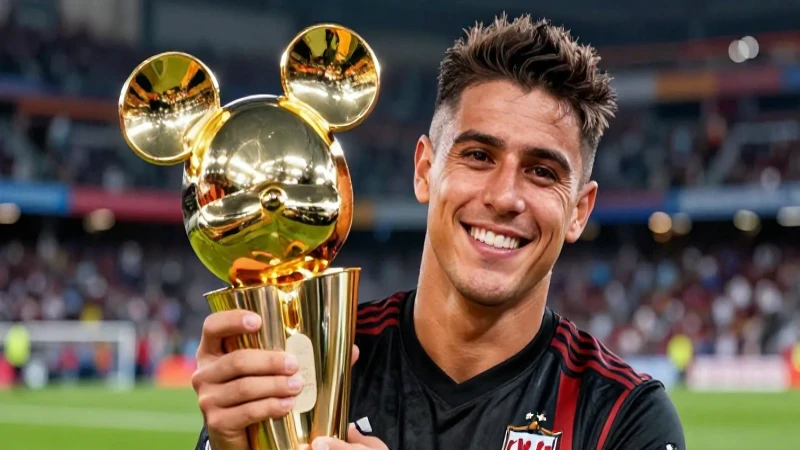 ¿Cuántos Mickey de Oro se encuentran en México? 5 Hernández sonríe orgulloso con trofeo dorado