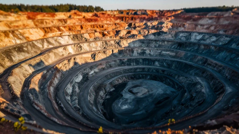 Cuantos tipos de minería hay: Guía completa 2 Espectacular paisaje minero con luz dorada