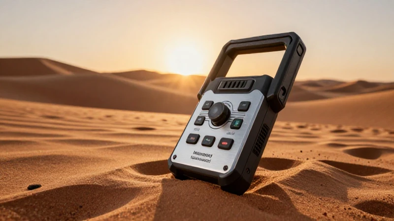 Detectores Nokta en el desierto al atardecer
