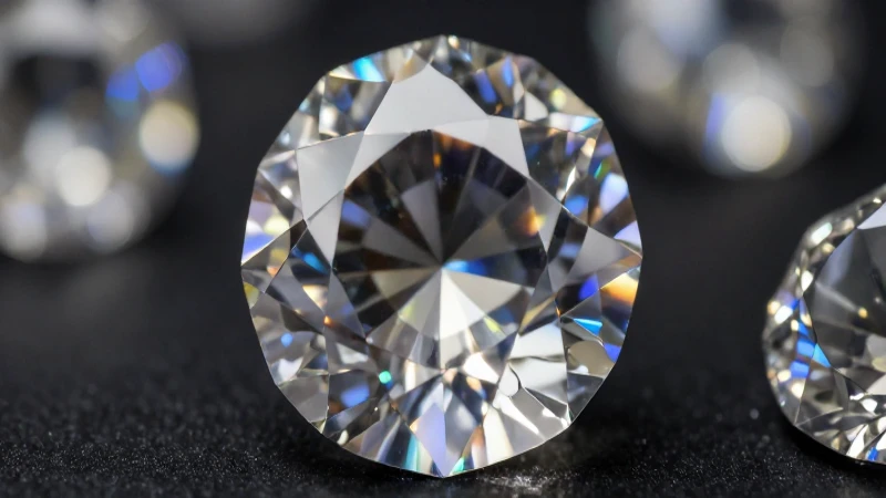 Diamante brillante con fondo difuminado y contraste