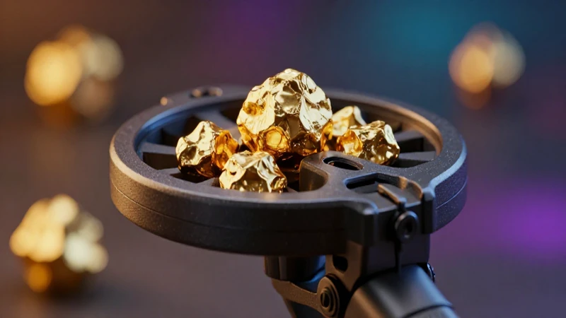 Captura dorada en detalle, imagen profesional