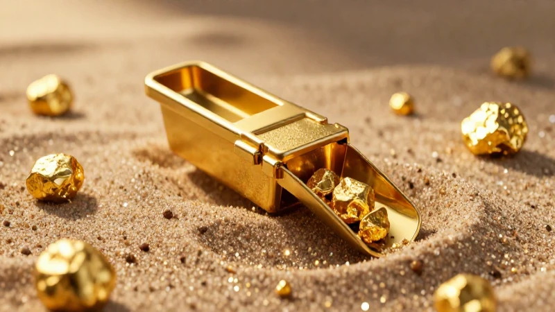 Detecta oro brillante en la arena