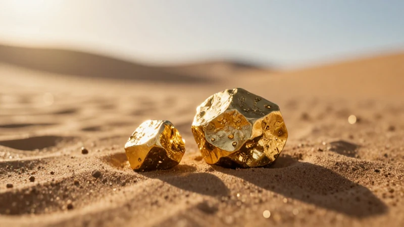 Detecta oro en el desierto con luz cinematográfica