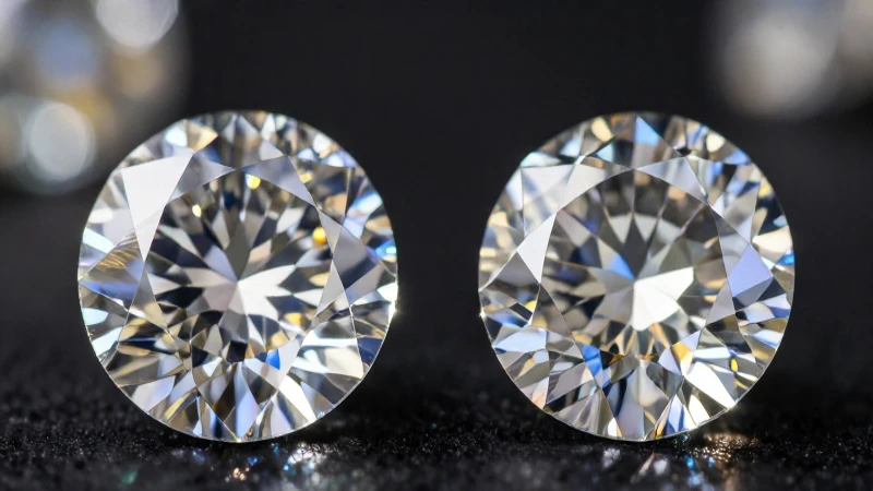 Diamantes relucientes exhibidos con lujo cinematográfico