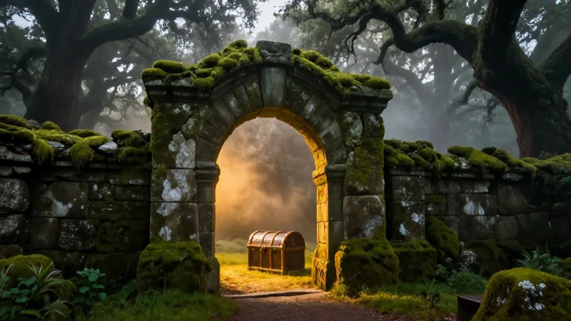 Arco antiguo revela tesoro en misterio dorado