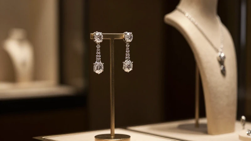 Aretes de diamantes: lujo y elegancia en primer plano