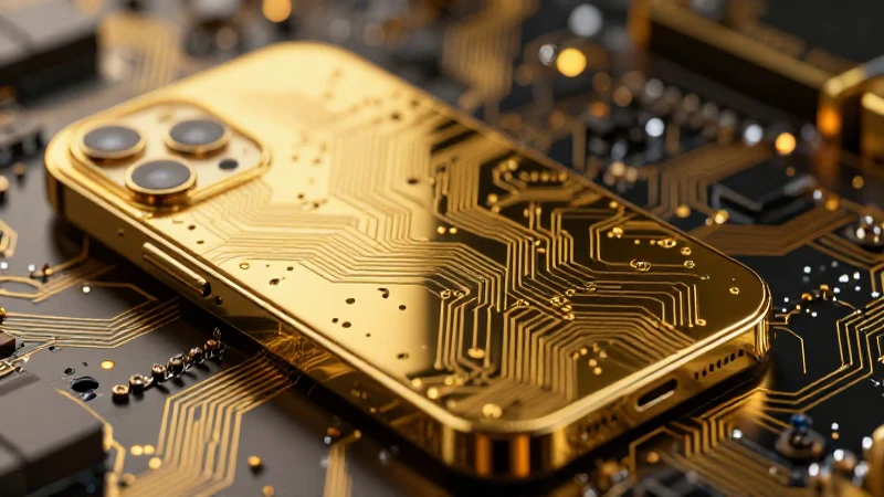 Tecnología usa oro en dispositivos elegantes