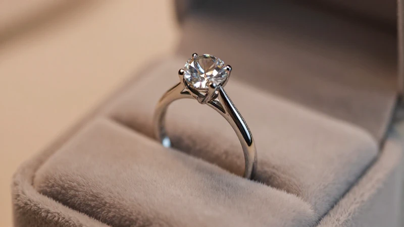 Anillo brillante sobre terciopelo, fotografía profesional