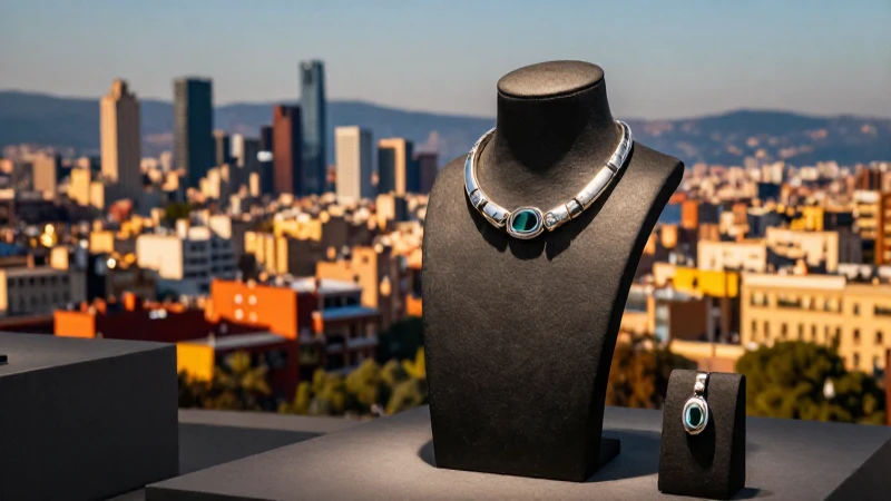 Joyería brillante en Barcelona, foto llamativa