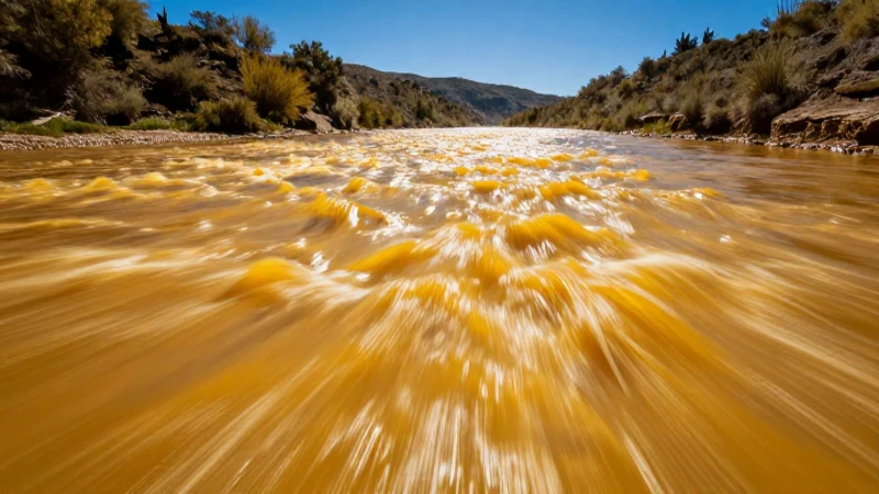 Paisaje aurífero vibrante y cinematográfico en detalle