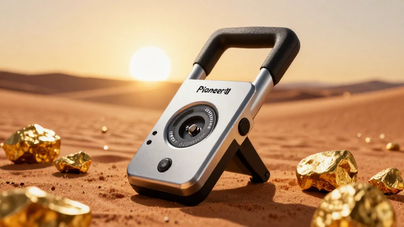 Dónde puedo comprar el detector de metales Pioneer 101 6 Detector metálico en paisaje desértico y dorado