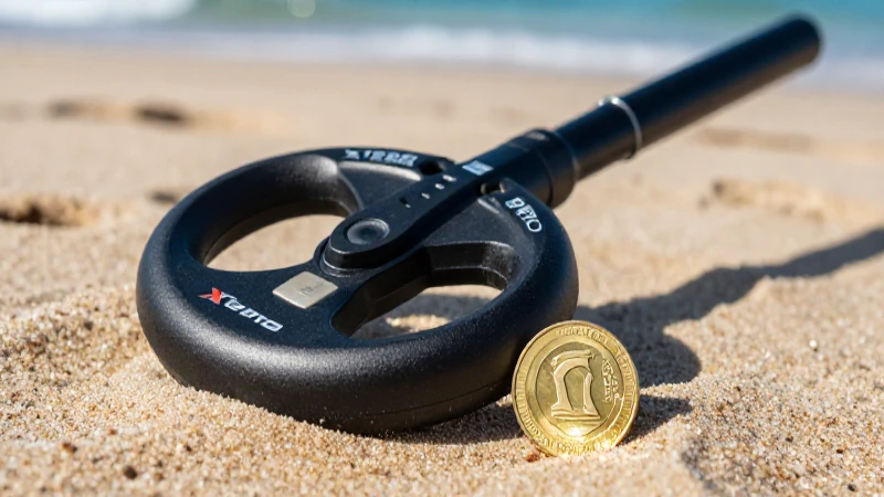 Detecta oro en la playa con detalle