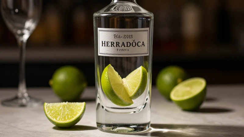Tequila en elegante plano cercano y cálido