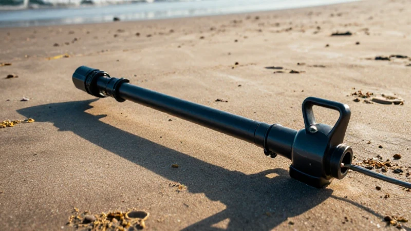 Detectores metálicos en playa al atardecer dorado