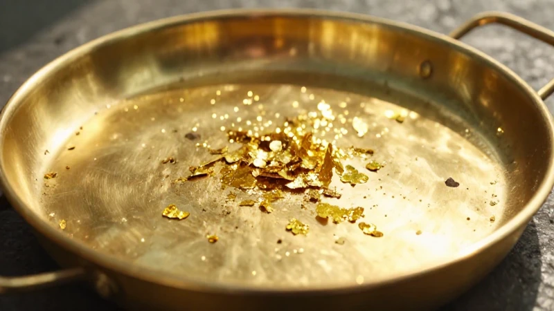 Primer plano atractivo muestra oro brillante