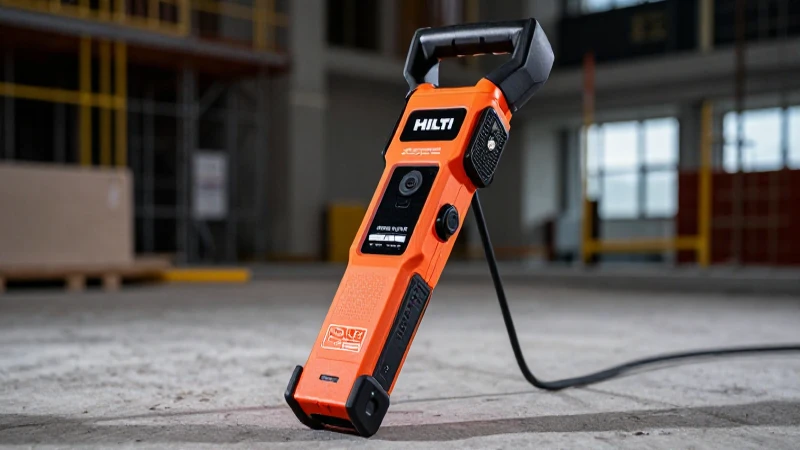 Detector Hilti en construcción, imagen impactante