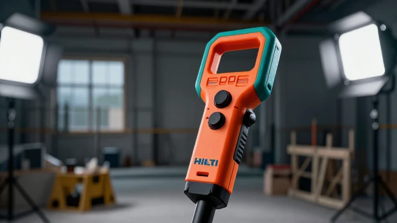 Detector Hilti en obra, imagen impactante y vibrante