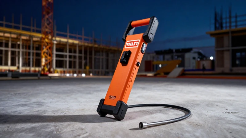 Detector Hilti en obra, imagen impactante