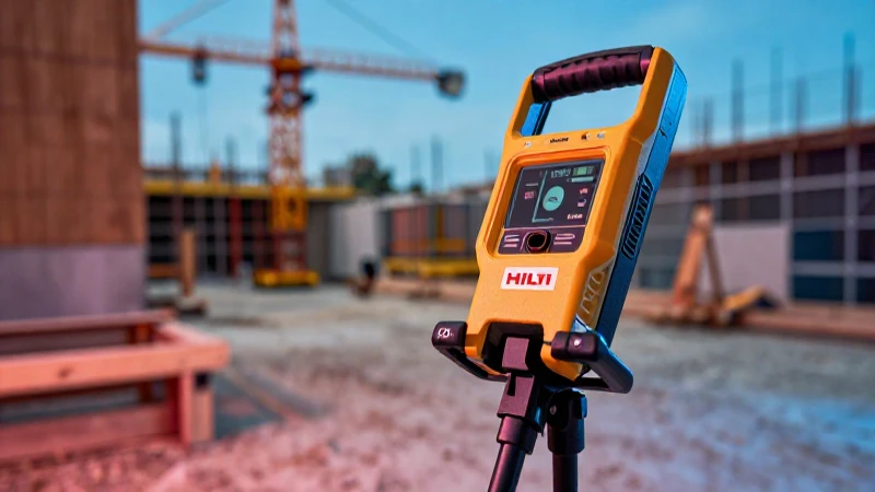 Detector Hilti en obra: imagen impactante y profesional