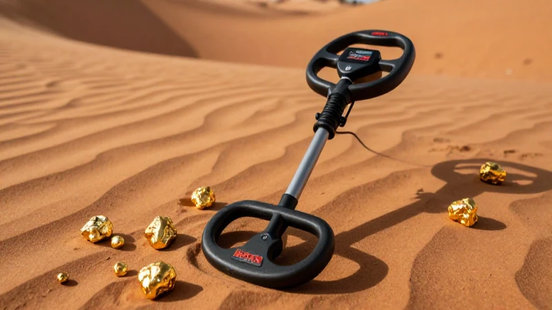 Detectó pepitas doradas en el desierto