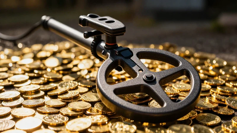 Cazador recompensas encuentra monedas doradas brillantes