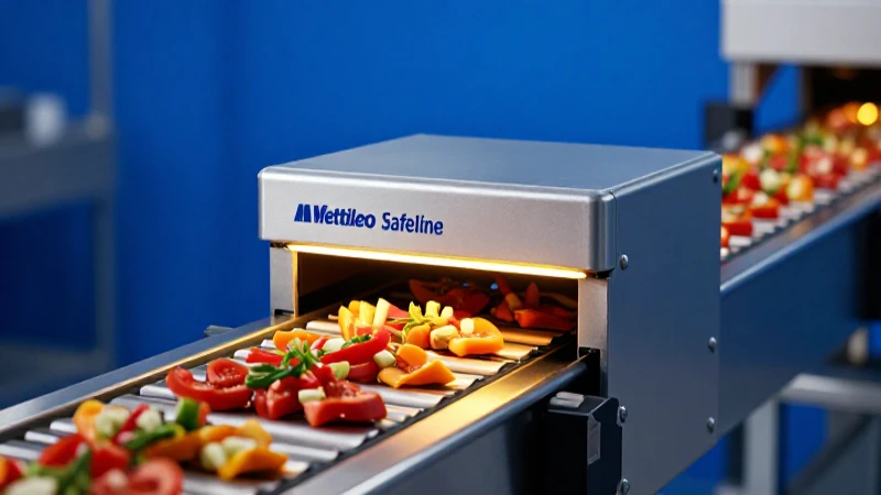 Seguridad alimentaria: detección de metales profesional