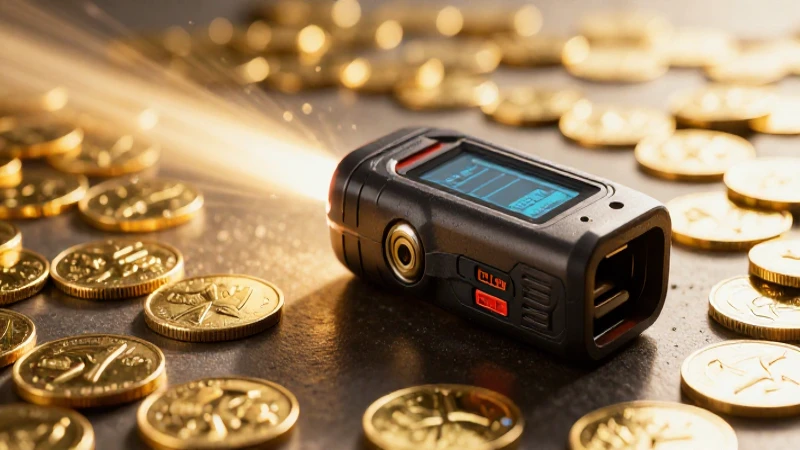 Detecta monedas de oro con luz cinematográfica