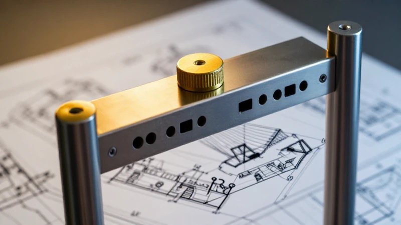 Diseño arquitectónico en oro y acero, detalle macro