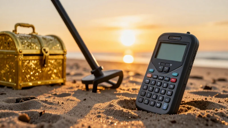 Tesoro enterrado reluce bajo atardecer cinematográfico