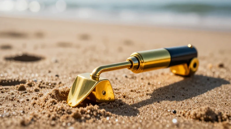 Detector de oro encuentra tesoro en la playa