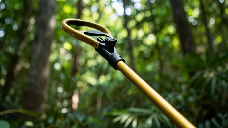 Detector dorado en bosque, aventura cinematográfica