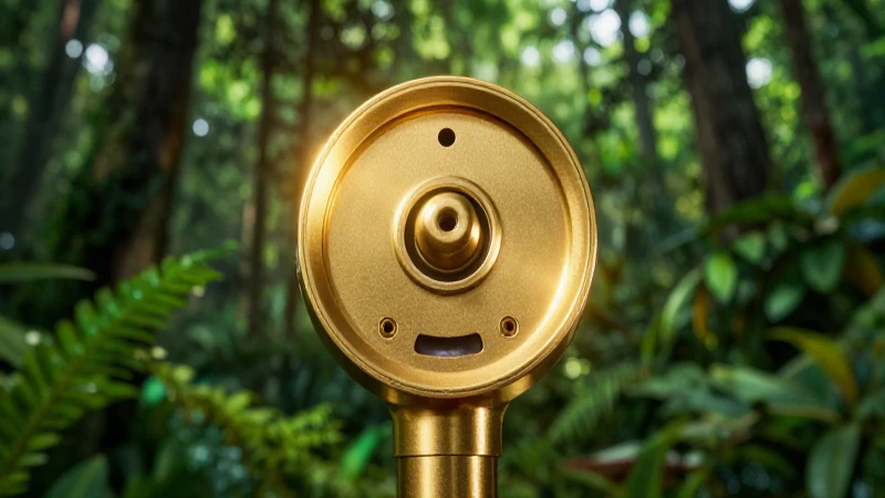 Dónde puedo encontrar un detector de metales para buscar oro en la zona 0551 5 Primer plano del nugget en bosque exuberante