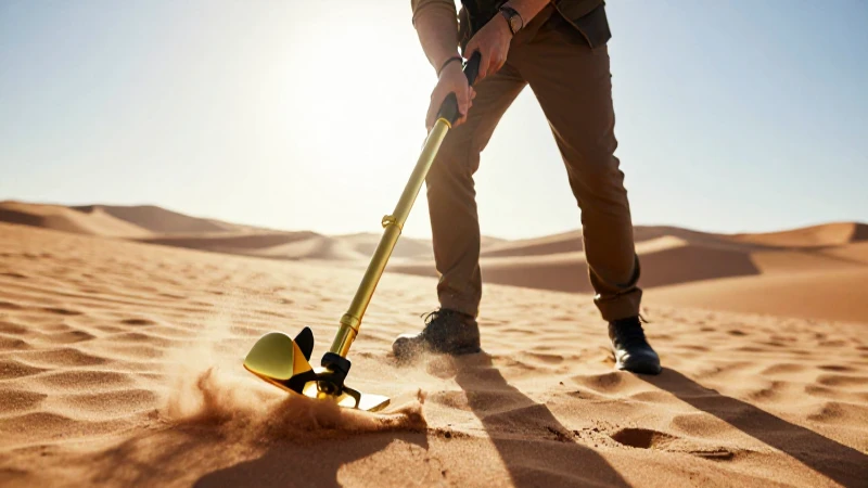 Buscador de tesoros encuentra oro bajo el sol