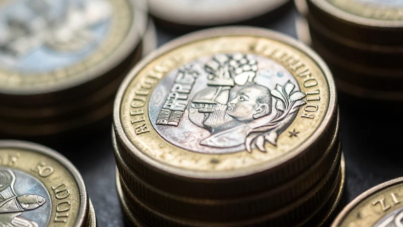 Monedas peruanas brillan con enfoque dramático