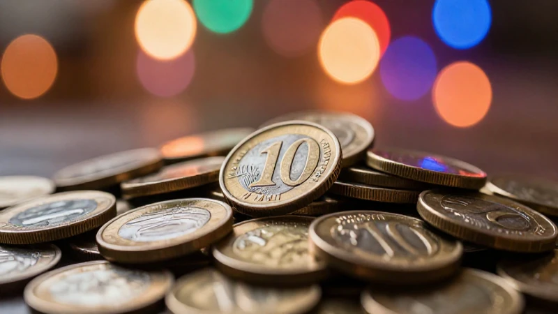 Monedas chilenas resaltan con iluminación dramática