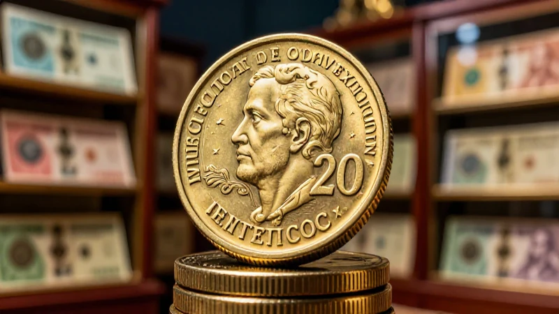 Monedas doradas mexicanas resaltan con bokeh