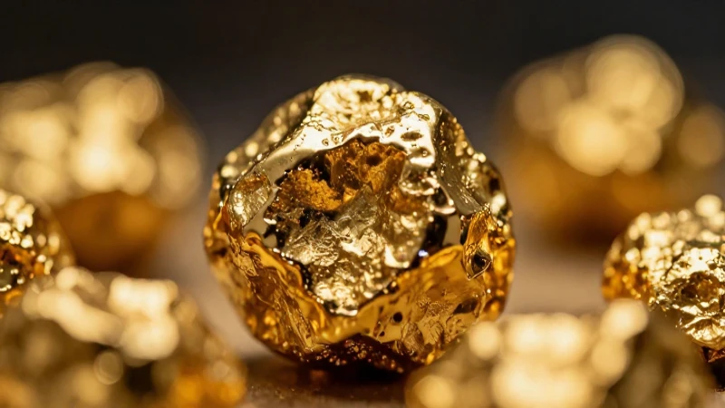 Lingote dorado brillante con fondo difuminado
