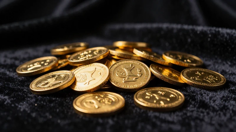 Monedas doradas brillan en fotografía profesional