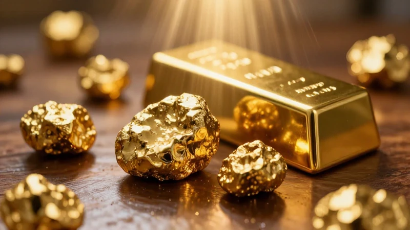 Oro reluciente en una mesa, iluminación cinematográfica