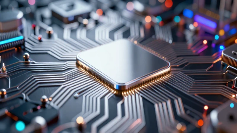 Tecnología plateada futurista con contraste cinematográfico