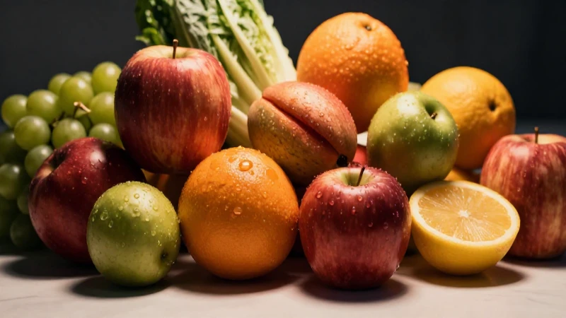 Frutas y verduras: imagen impactante, cálida y moderna