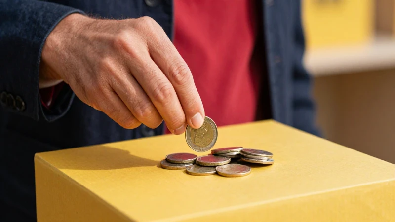 Donar monedas ayuda a una buena causa