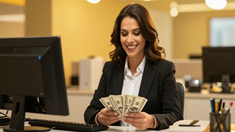 Mujer sonríe en cálida foto profesional