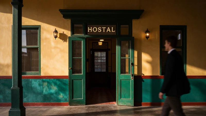 Fotografía cinematográfica vibrante en una estación antigua