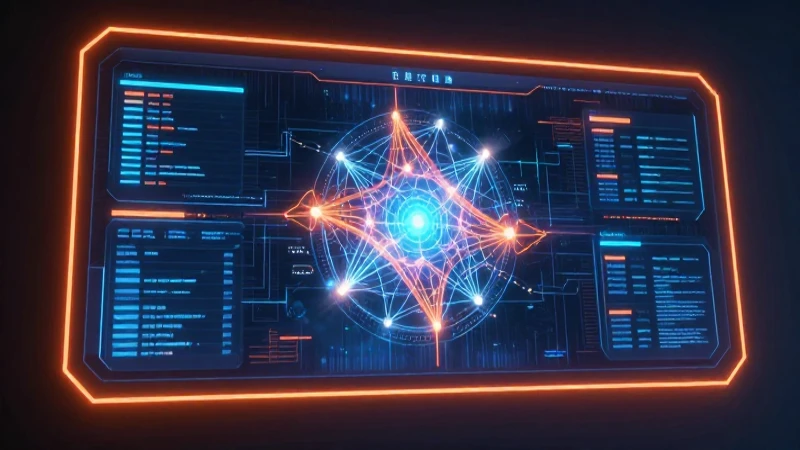 Interfaz futurista de ciberseguridad visualmente impactante