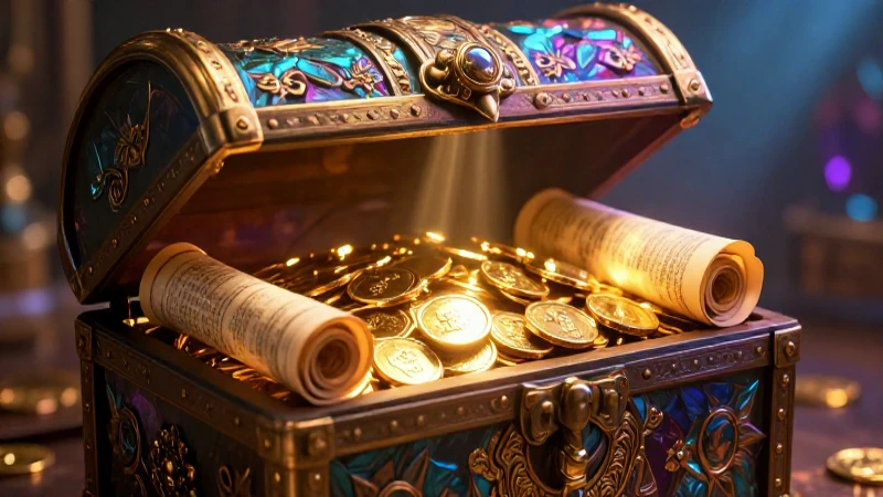 Un cofre dorado, épico y deslumbrante