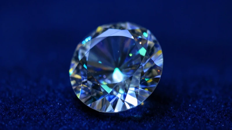 Diamante brillante en detalle hiperrealista y dramático